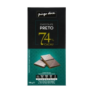 Imagem do produto Tablete de Chocolate Preto 74% Cacau Pingo Doce