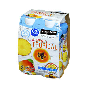 Imagem do produto Iogurte Líquido Magro sem Açúcar de Frutos Tropicais Pingo Doce - Pack 4