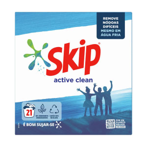 Detergente Máquina da Roupa Pó Active Clean Skip - 21 doses product image
