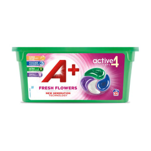 Imagem do produto Detergente Máquina da Roupa Cápsulas Fresh Flowers A+ - 22 doses