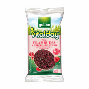 Imagem do produto Tortitas Arroz com Chocolate Negro e Framboesa Vitalday Gúllon