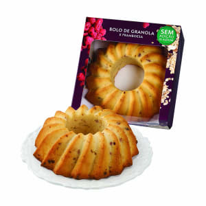 Imagem do produto Bolo de Granola e Framboesa sem Açúcar