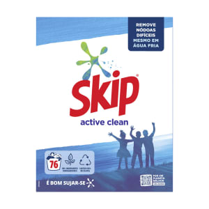 Detergente Máquina da Roupa Pó Active Clean Skip . 76 doses product image